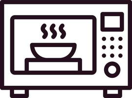 Microwave Oven Vector Icon