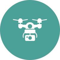 icono de vector de dron de cámara