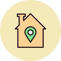 Home Location Vector Icon