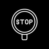 diseño de icono de vector de señal de stop