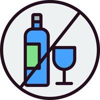 No Alcohol Vector Icon