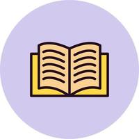 Open Book Vector Icon