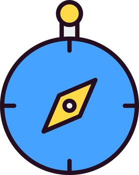 icono de vector de brújula