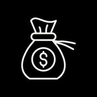 Money Bag Vector Icon Design