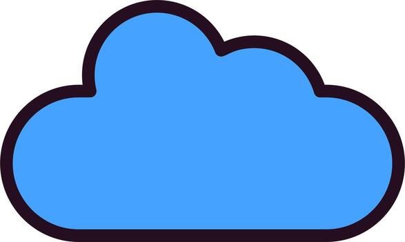 icono de vector de nube