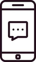 Phone Chat Vector Icon