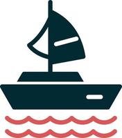 Sailing Boat Vector Icon