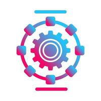 Automated Process Vector Icon