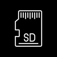 diseño de icono de vector de tarjeta sd