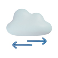 cloud left and right on transparent background png