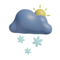 sonnig Schnee auf transparent Hintergrund png