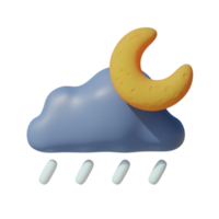 rainy night on transparent background png