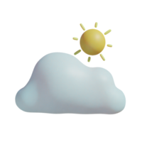 cloudy sunny on transparent background png