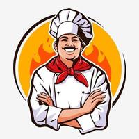 Master Chef Illustration Design Vector