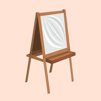 Easel vector illustration for graphic design and decorative element