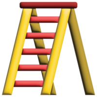 3D illustration ladder png