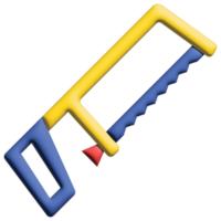 3D illustration hacksaw png