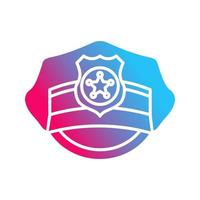 Police Hat Vector Icon