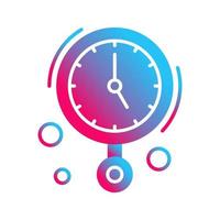 icono de vector de reloj de pared