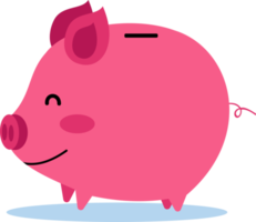 piggy bank illustration. illustration of saving money in a piggy bank png