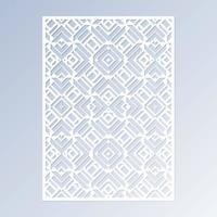 seamless die cut decorative pattern template vector