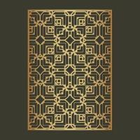 Luxury seamless die cut decorative pattern template vector