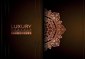 Luxury ornamental mandala background, arabesque style vector