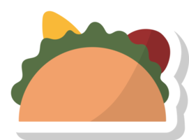 sandwich icon, fast food stickers. png