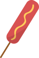 hot dog flat icon, fast food icon. png