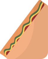 Sandwich piatto icona, veloce cibo icona. png