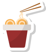 noodles icon, fast food stickers. png