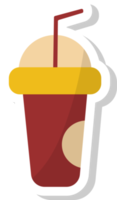 plastic cup icon, drinks stickers. png