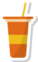 glass icon, drinks stickers. png