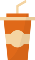 el plastico taza plano icono, bebidas icono. png