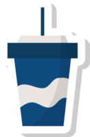 plastic cup icon, drinks stickers. png