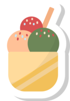 ice cream icon, fast food stickers. png