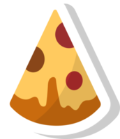 Pizza Symbol, schnell Essen Aufkleber. png