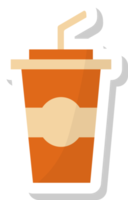 plastic cup icon, drinks stickers. png