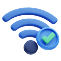 3D Icon Internet cyber crime wifi png