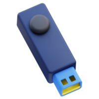 3d icône l'Internet cyber la criminalité USB png