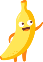 Banana cartone animato personaggio png