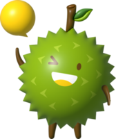 personagem de desenho animado durian png