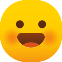 Smiling face emoticon png