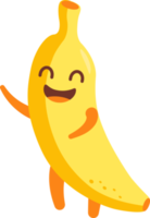 Banana cartone animato personaggio png