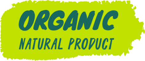 rótulos de alimentos orgânicos png