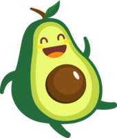 Avocado Cartoon Character png