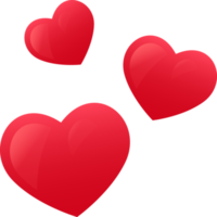 grupo de corazones emoticon png