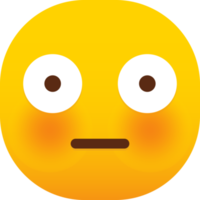 enrojecido cara emoticon reacciones png