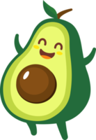 avocado cartone animato personaggio png