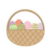 Easter Eggs Basket png